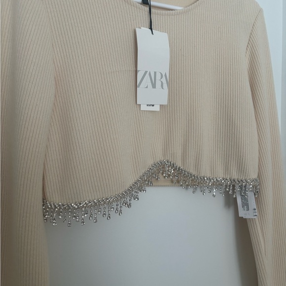 Zara Rhinestone Crop Top - Picture 3 of 5